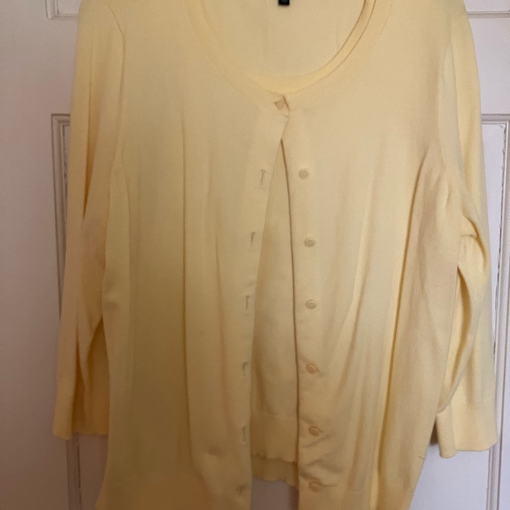 Talbots Yellow Twin Set